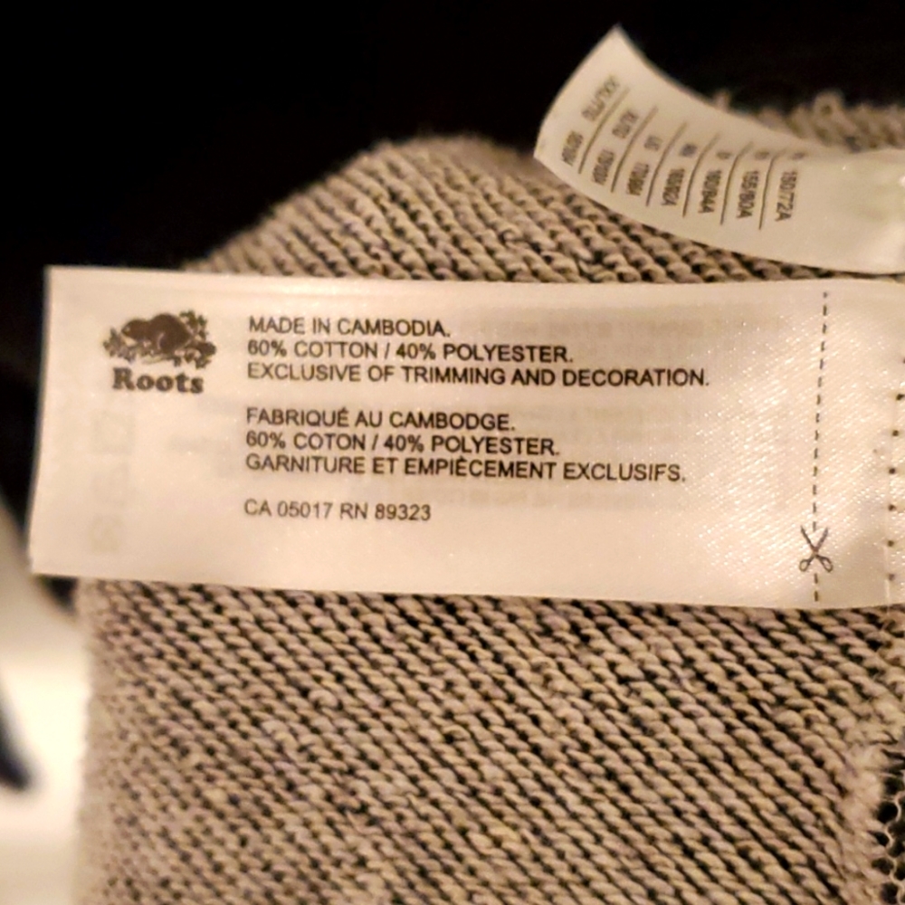 Dark Gray Roots Cropped Hoodie - Picture 5 of 7